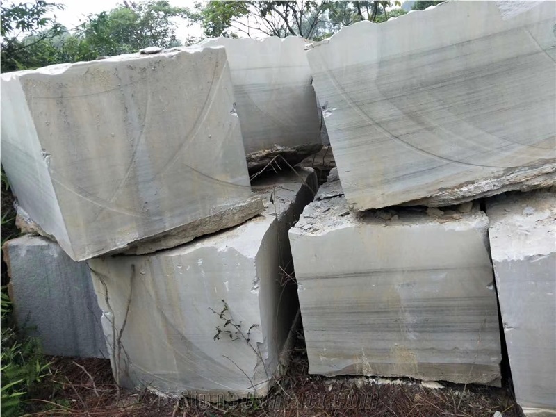 Sichuan Grey Wood Grain Sandstone Blocks & Rocks