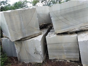 Sichuan Grey Wood Grain Sandstone Blocks & Rocks