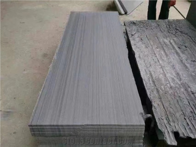 Sichuan Grey Wood Grain Sandstone Polished Slabs