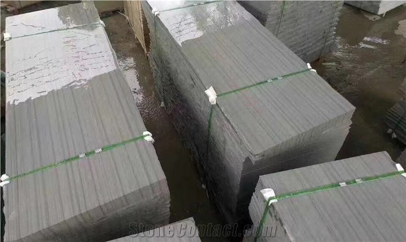 Sichuan Grey Wood Grain Sandstone Polished Slabs