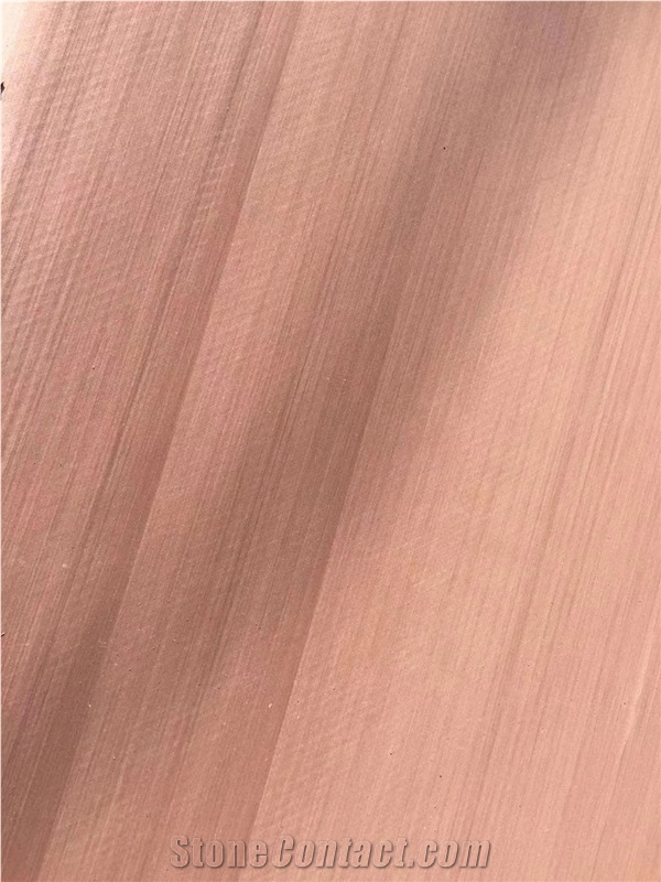Sichuan Red Wood Grain Sandstone Honed Slabs