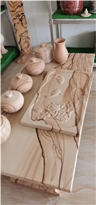 Sichuan Yellow Woodgrain Sandstone Tea Tables