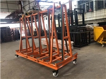 Slab A-Frame Transport Racks Display Stand Rack
