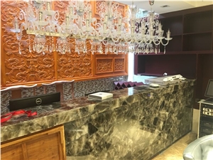 Smoky Crystal Polished Semiprecious Stone Slabs