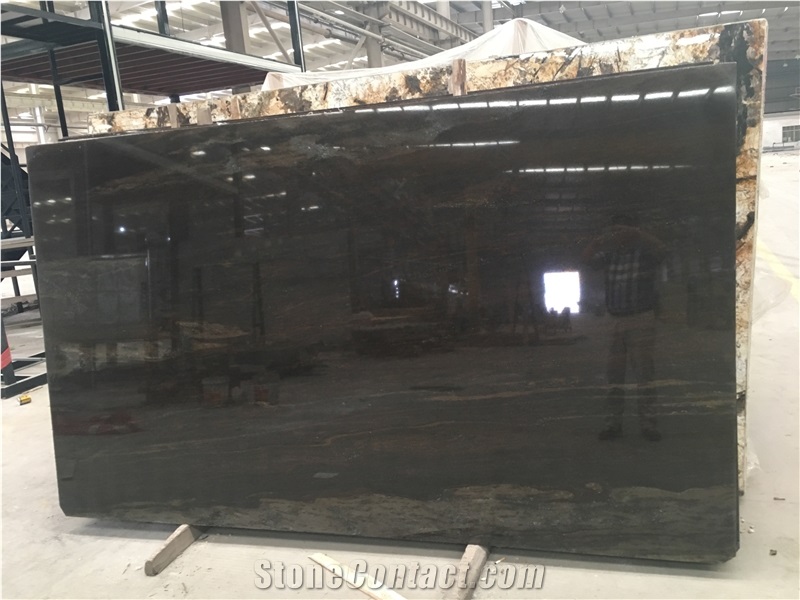 Sri Lanka Brown Fantasy Granite Polished Big Slabs