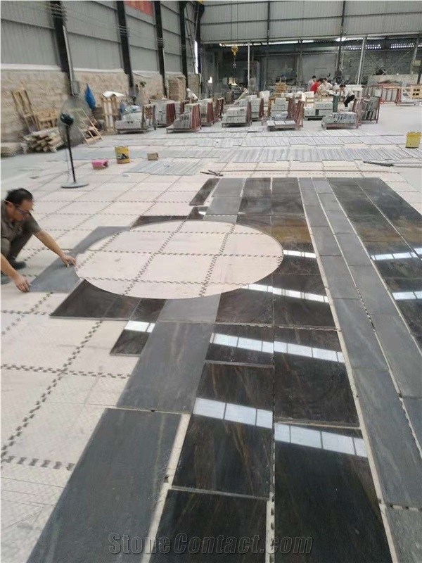 Sri Lanka Brown Granite Tiles Polished Floor Covering