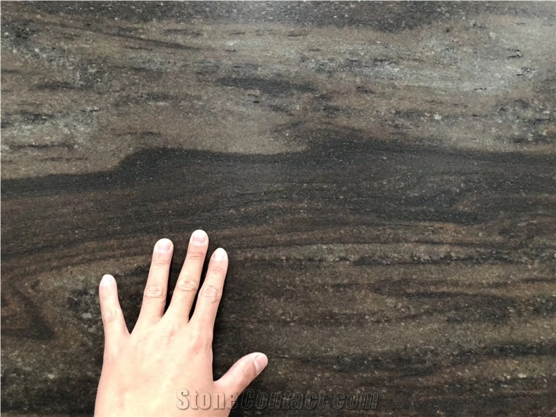 Sri Lanka Brown Granite Tiles Polished Floor Covering