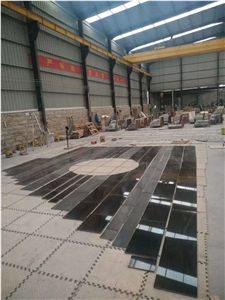 Sri Lanka Brown Granite Tiles Polished Floor Covering