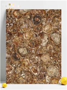 Yellow Agate Polished Semiprecious Stone Slabs