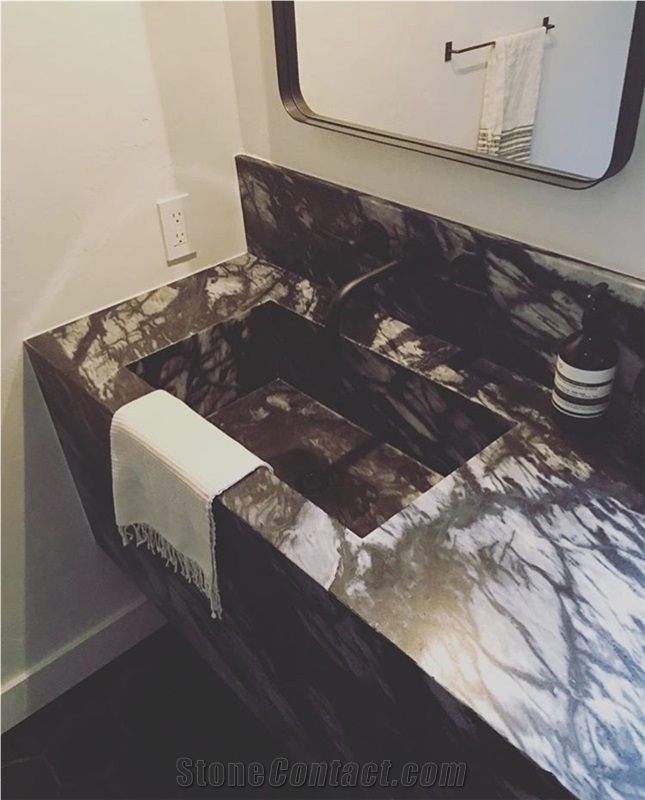 Black Sparrow Marble Tiles & Slabs