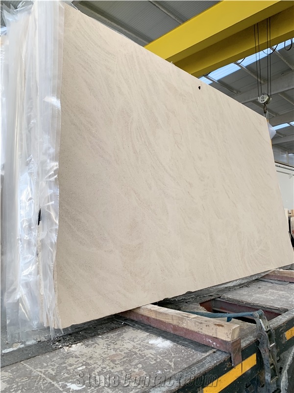 Rosal Fleury Limestone, Fleuri Beige Limestone Slabs