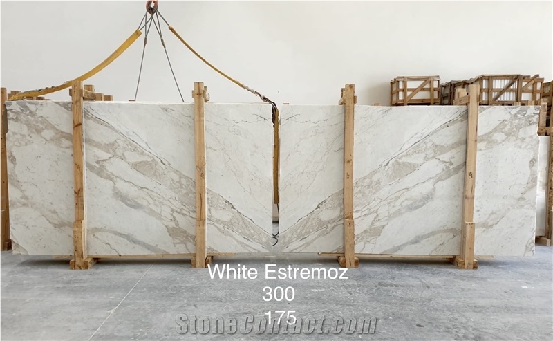 White Estremoz Bookmatch, Calacatta Portugal