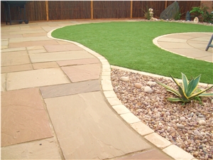 Autumn Brown Sandstone Riven Paving Autumn Brown Sandstone Riven Paving