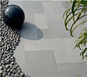 Barga Honed Kandla Grey Sandstone Paving Tiles