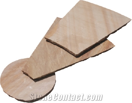 Camel Dust - Natural Classic Circle Patio Paving