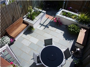 Kota Blue Limestone Riven Patio Paving