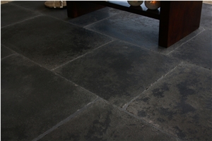 Lime Black Antiqued Finish Tiles & Slabs