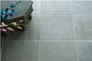 Lime Green Antiqued Finish Tiles & Slabs
