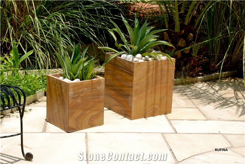 Natural Stone Square Shape Planters