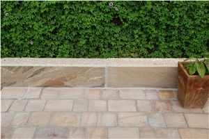 Ochre Brown - Straight Natural Stone Kerbstone