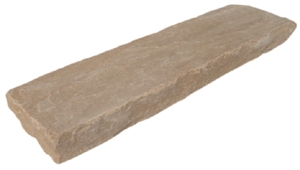 Ochre Yellow Tumbled Natural Stone Wall Coping