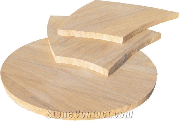 Rufina Honed - Arc Elegance Circle Patio Paving