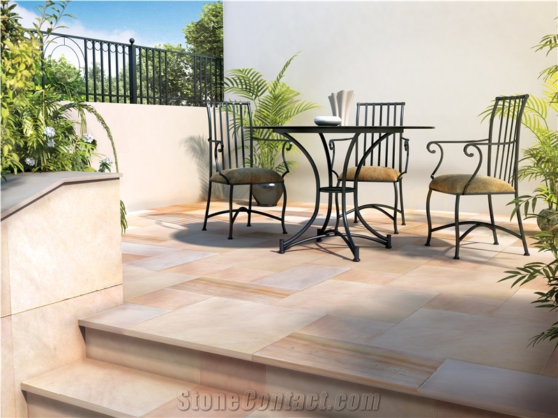 Siena Honed Modak Sandstone Paving Slabs & Tiles