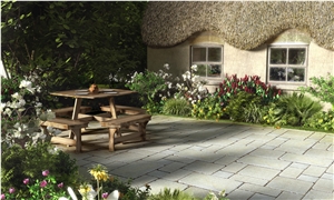 Windsor Shahbad Gold Limestone Tumbled Paving
