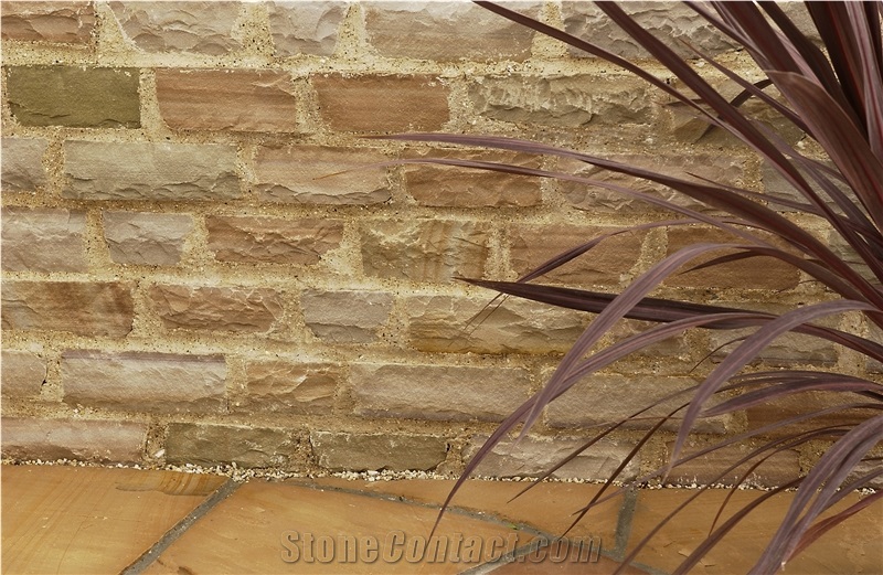 Yellow Gold Natural Stone Walling