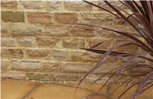 Yellow Gold Natural Stone Walling