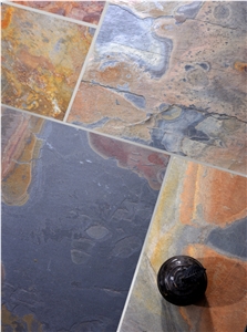 Z. Black Rustic Slate Tiles
