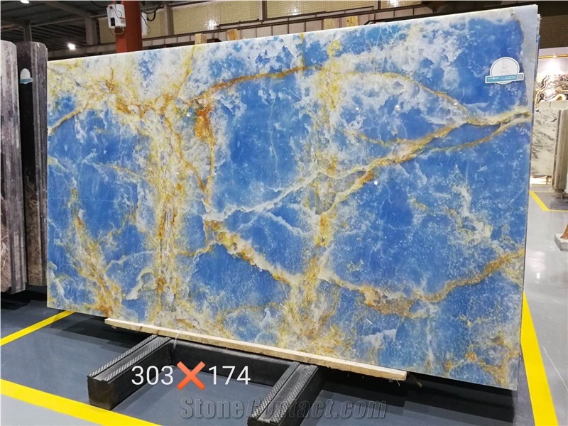 Azul Onyx Slab for Wall Tiles