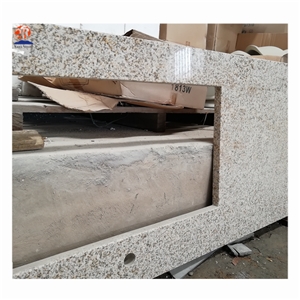 Yellow Granite G682 Countertop Polished Flat Edge