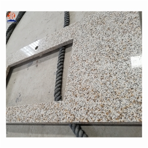 Yellow Granite G682 Countertop Polished Flat Edge
