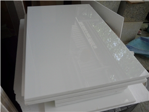 Pure White Nano Crystallized Stone for Decoration