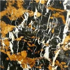 Black and Gold Marble-Slabs and Tiles