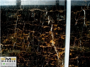 Black and Gold Pakistani Portoro Marble