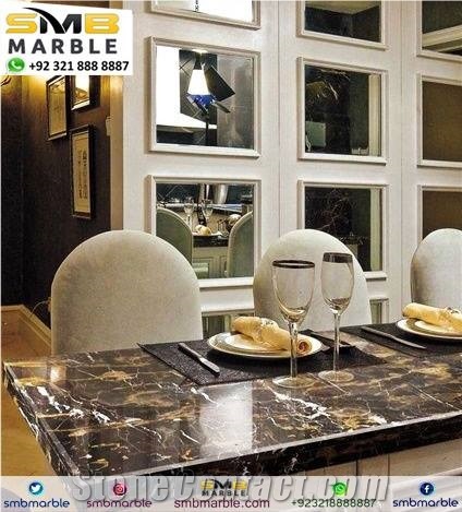 Black and Gold Tiles and Slab - Natural Stone