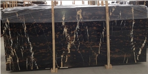 Marble from Pakistan - Black and Gold Slabs&Tiles
