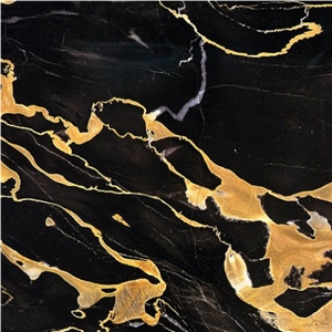 Pakistani Portoro Marble Slabs & Tiles