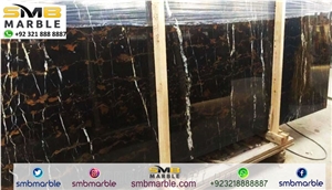 Pakistani Portoro Marble Slabs & Tiles
