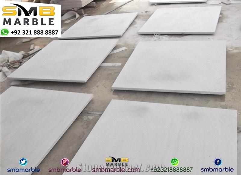 Polished White Limestone Tiles