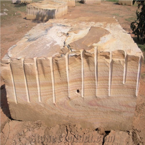 Top Quality Natural Yellow Sandstone Block