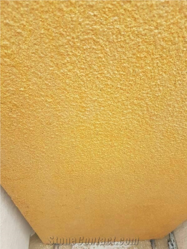 Yellow Sandstone Slabs & Tiles, Pakistani Mango Sandstone