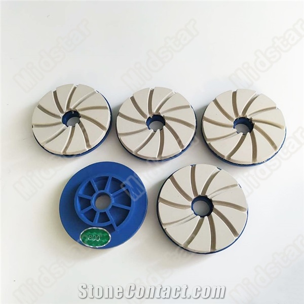Spiral Shape Resin Snail Lock Edge Polishing Pad