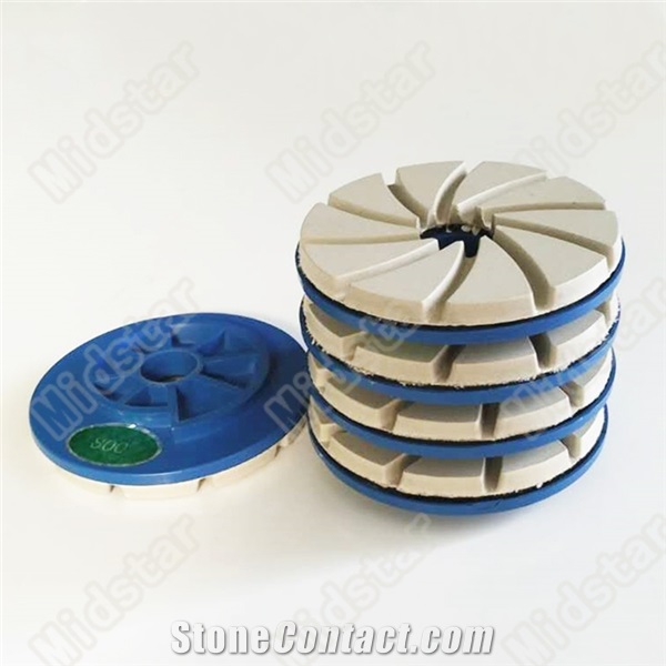 Spiral Shape Resin Snail Lock Edge Polishing Pad
