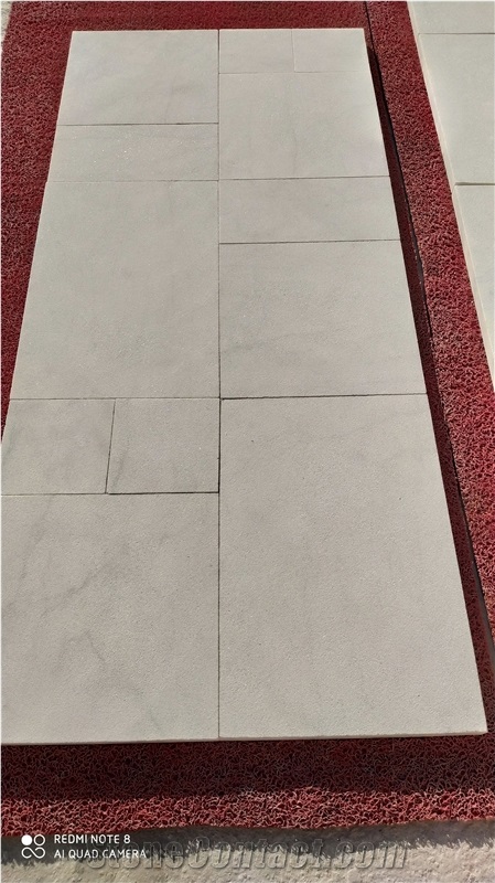 Mugla White Turkish Carrara Venato Sandblasted French Pattern Set
