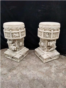 Antique Old Stone with History Flower Pot