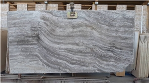 Persian Silver Travertine Slabs, Light Silver Travertine Slabs & Tiles
