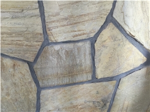 Amarillo Puntilla Flagstone Walling, Flagstone Patio